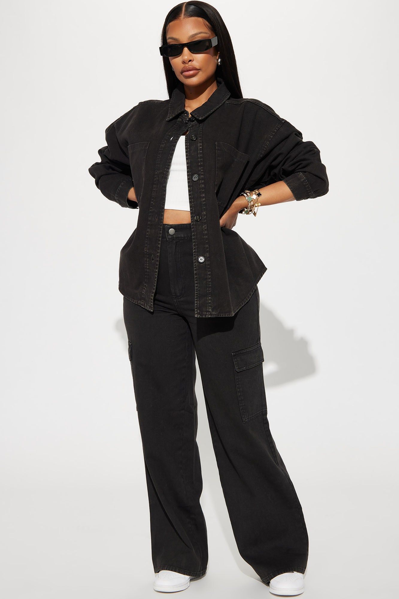 Hot Demand Denim Set - Black sold by Fashion Nova