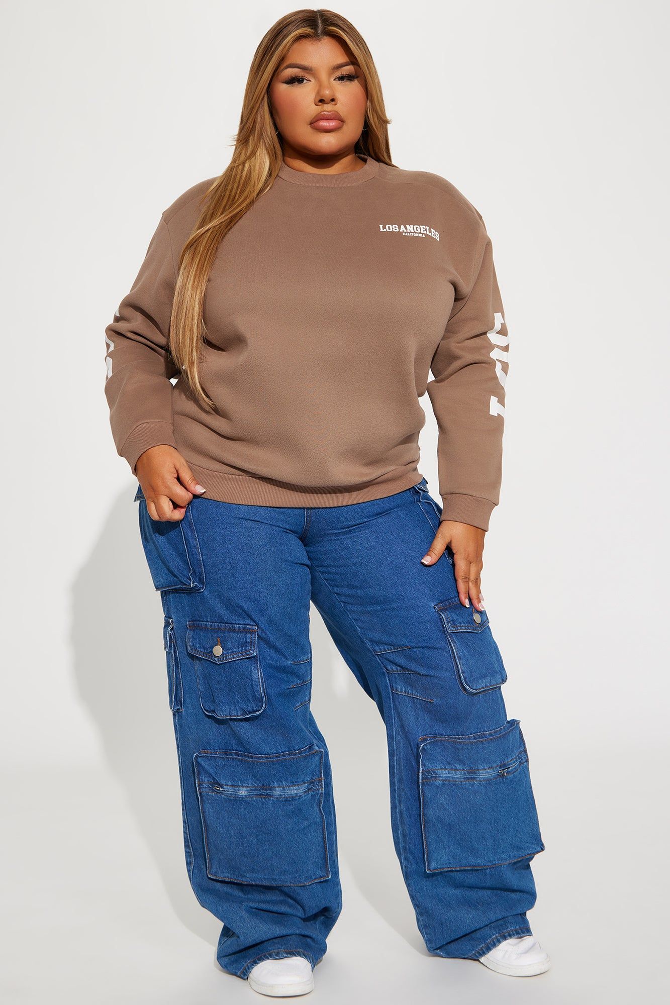 Los Angeles City Sweatshirt - Mocha sold by Fashion Nova product image thumbnail 6