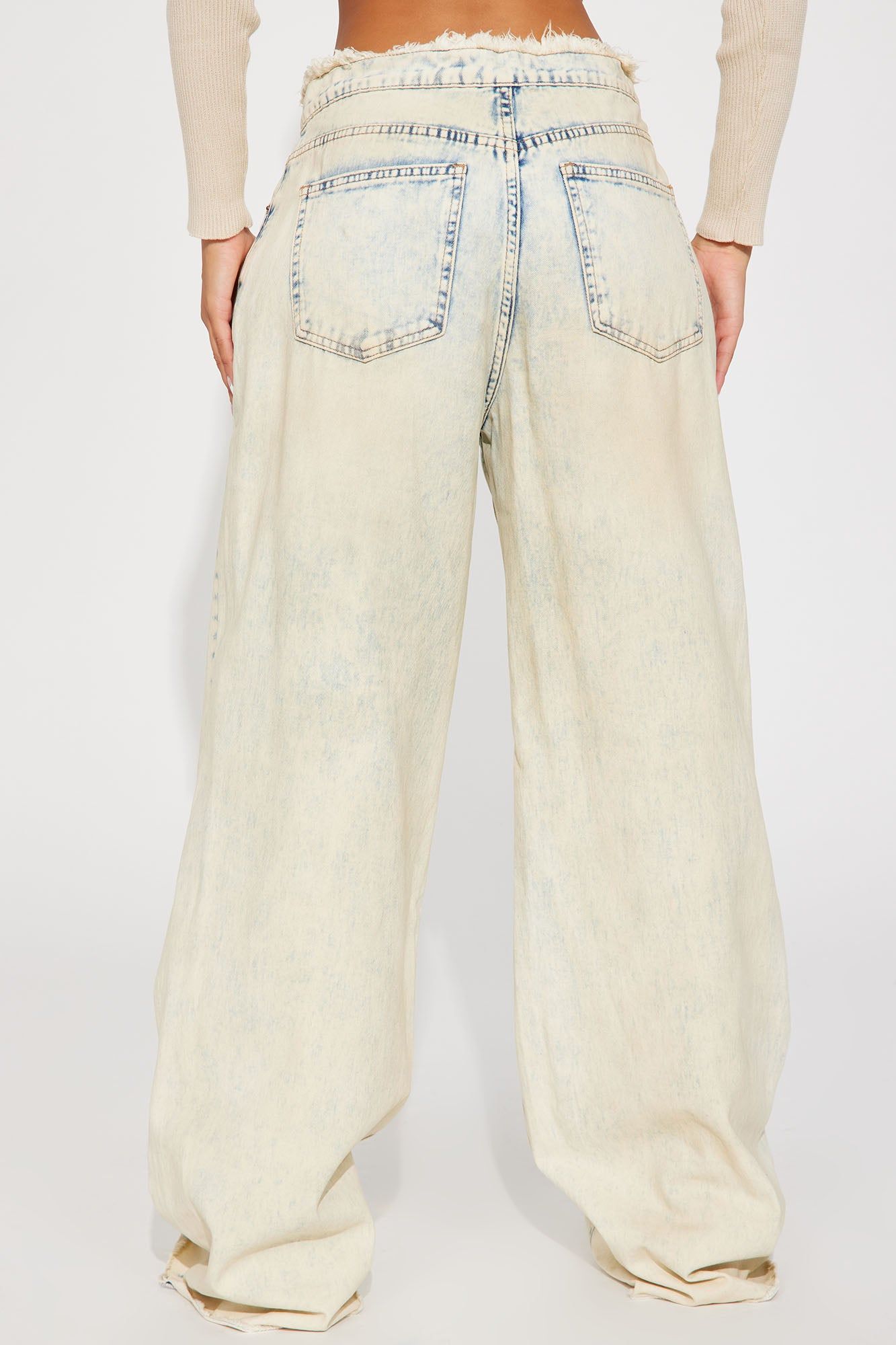 Step Away Tinted Baggy Jeans - Light Wash sold by Fashion Nova product image thumbnail 3