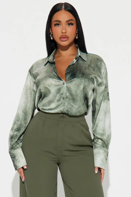 Happy Hour Shirt - Olive sold by Fashion Nova