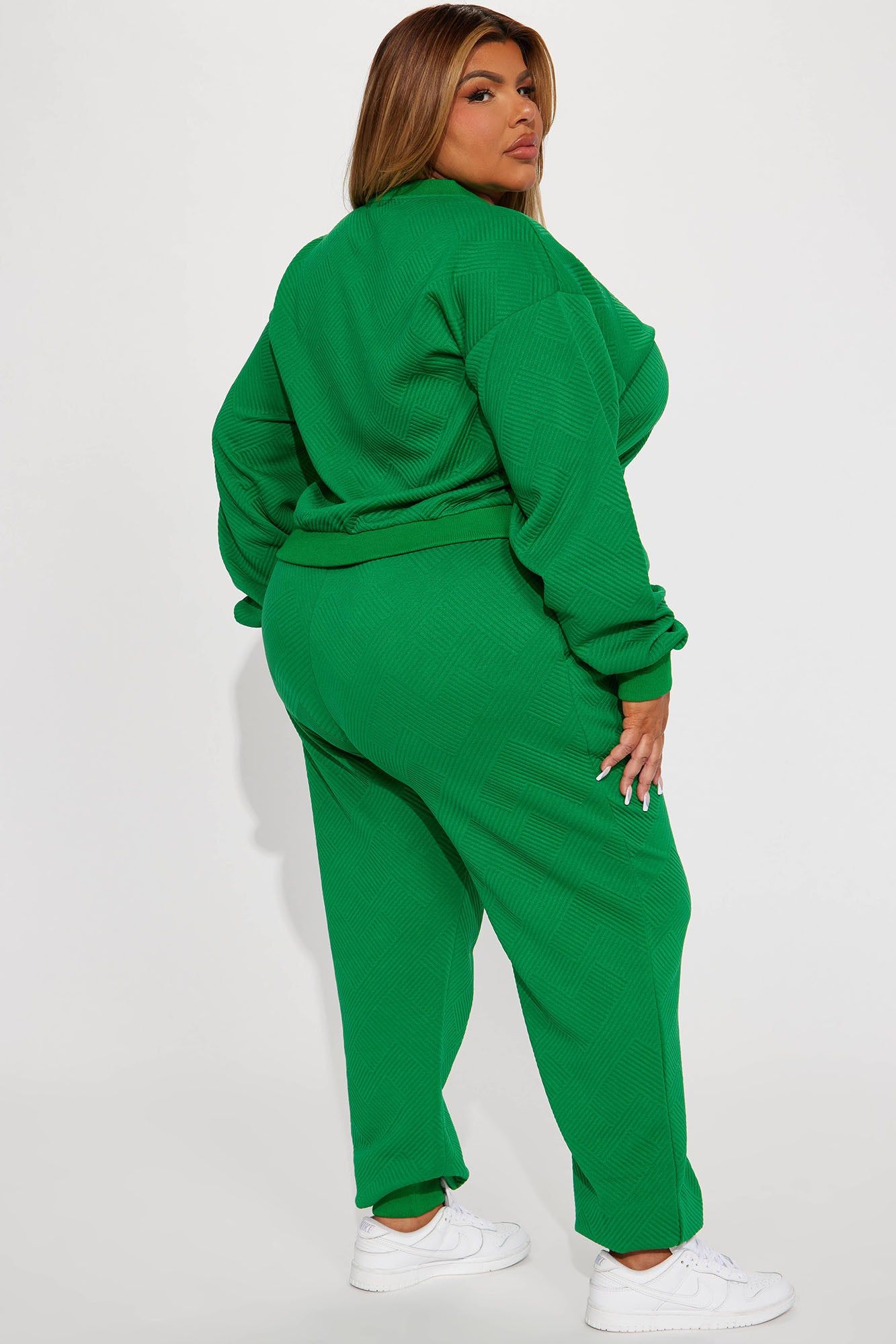 Annabelle Textured Sweatsuit - Green sold by Fashion Nova product image thumbnail 6