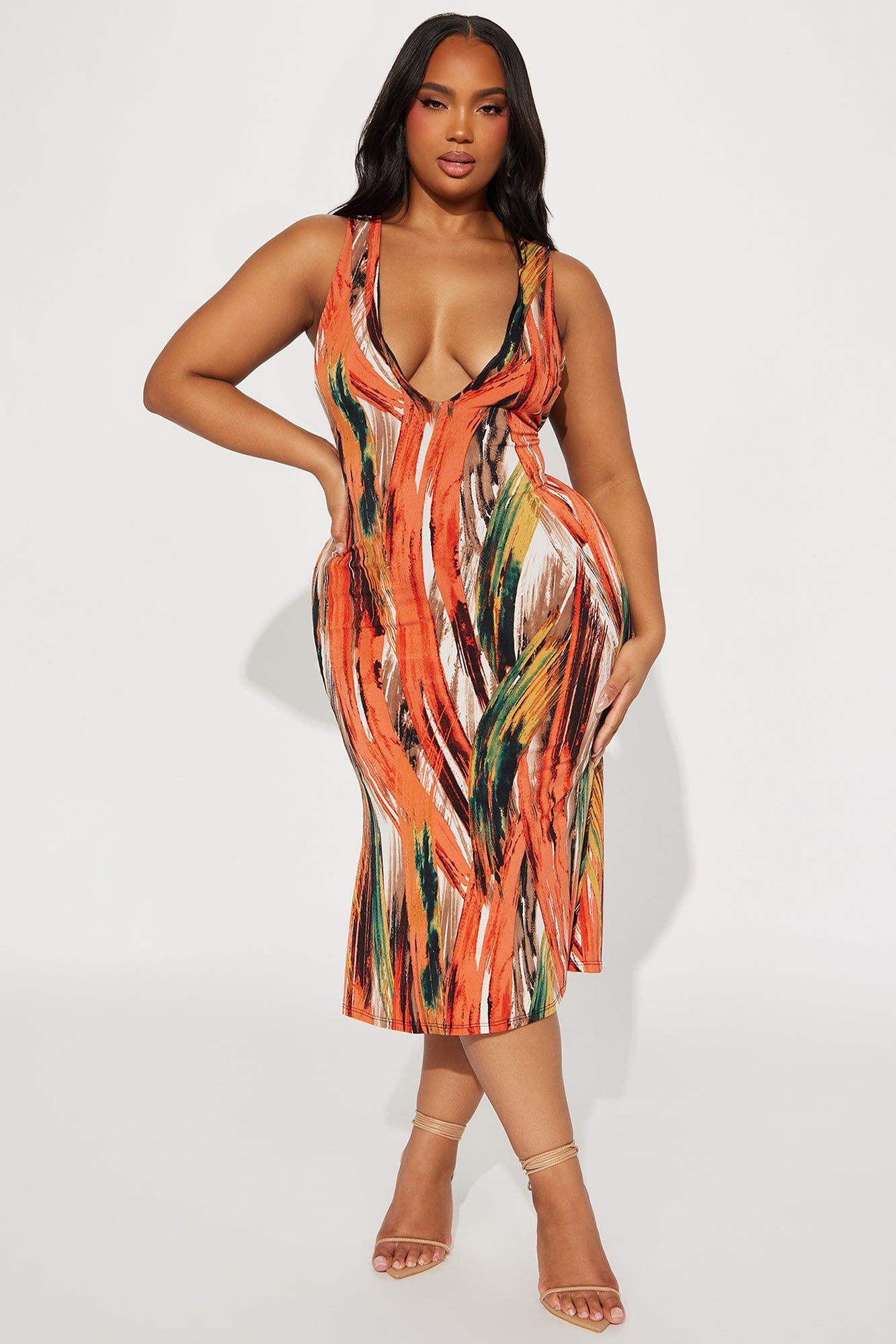 Jess Midi Dress - Multi Color sold by Fashion Nova product image thumbnail 4