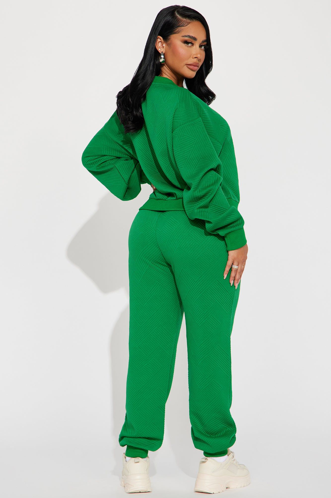 Annabelle Textured Sweatsuit - Green sold by Fashion Nova product image thumbnail 3