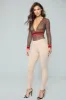 Tres Trendy Bodysuit - Brown sold by Fashion Nova