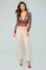 Tres Trendy Bodysuit - Brown sold by Fashion Nova