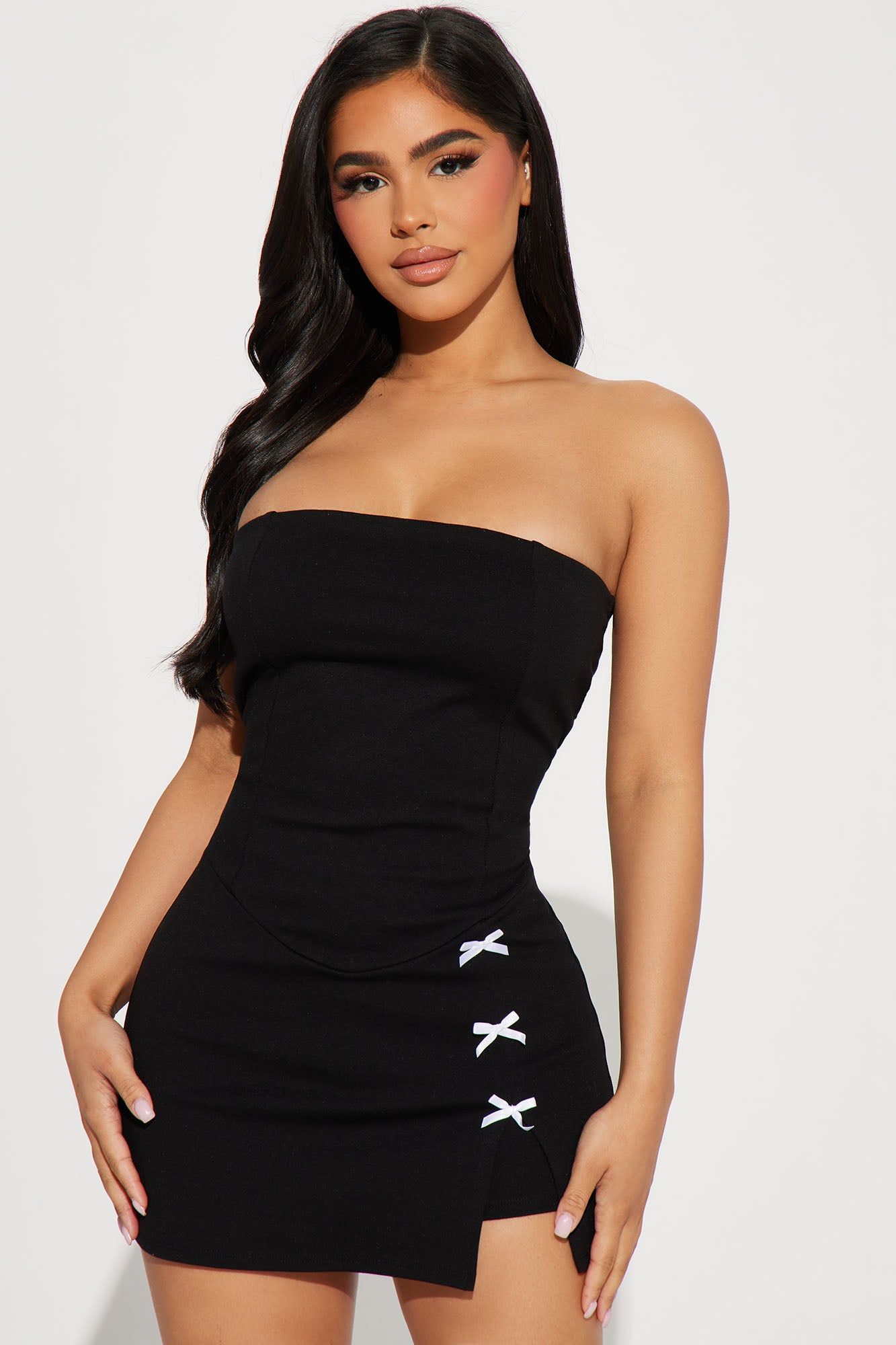 Talk It Over Romper - Black sold by Fashion Nova