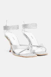 Aligned With You Heeled Sandals - Silver sold by Fashion Nova