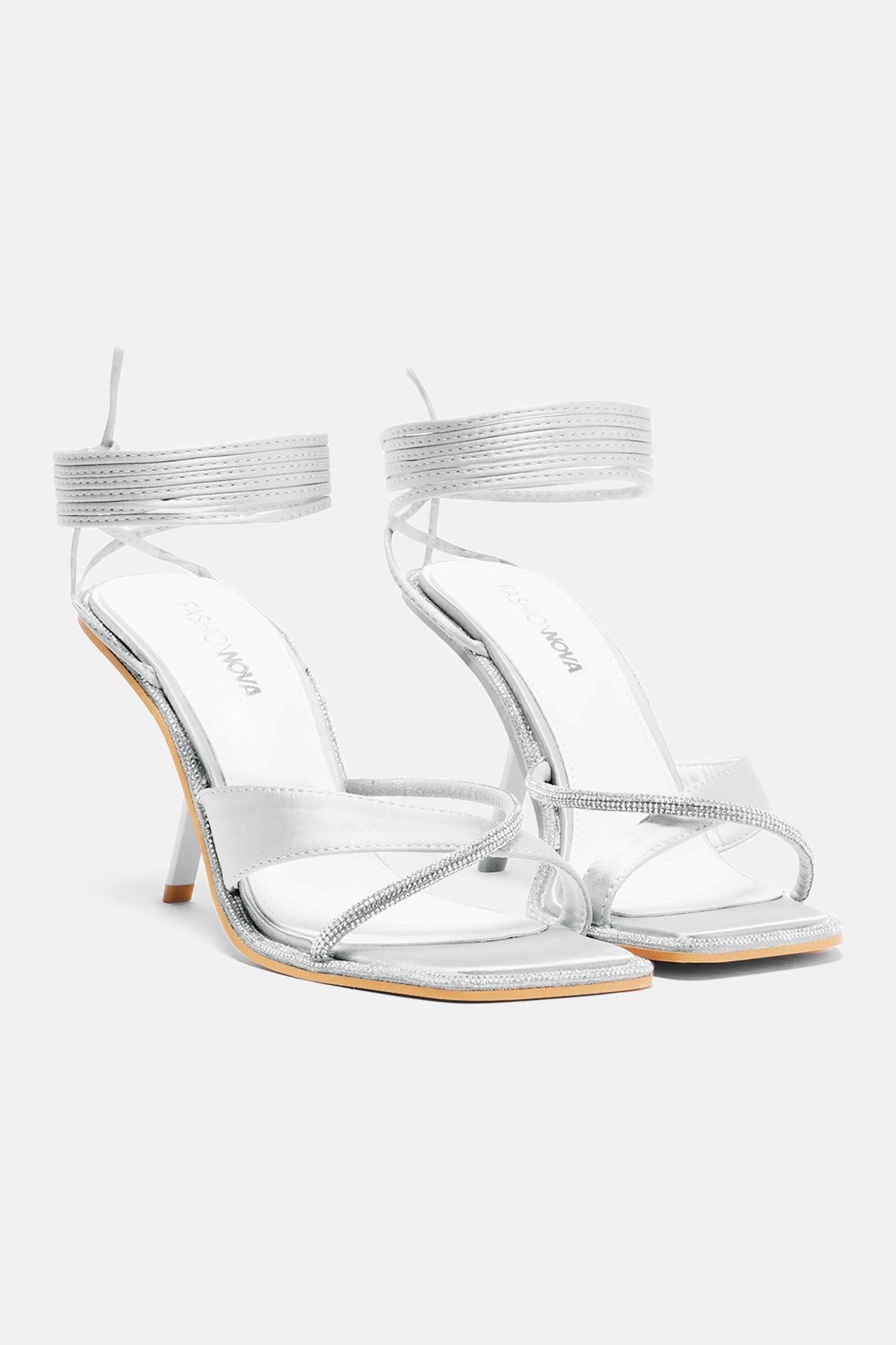 Aligned With You Heeled Sandals - Silver sold by Fashion Nova product image thumbnail 5