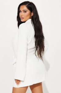 Ashley Blazer Mini Dress - Cream sold by Fashion Nova