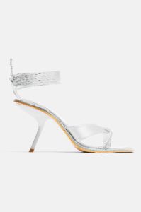 Aligned With You Heeled Sandals - Silver sold by Fashion Nova