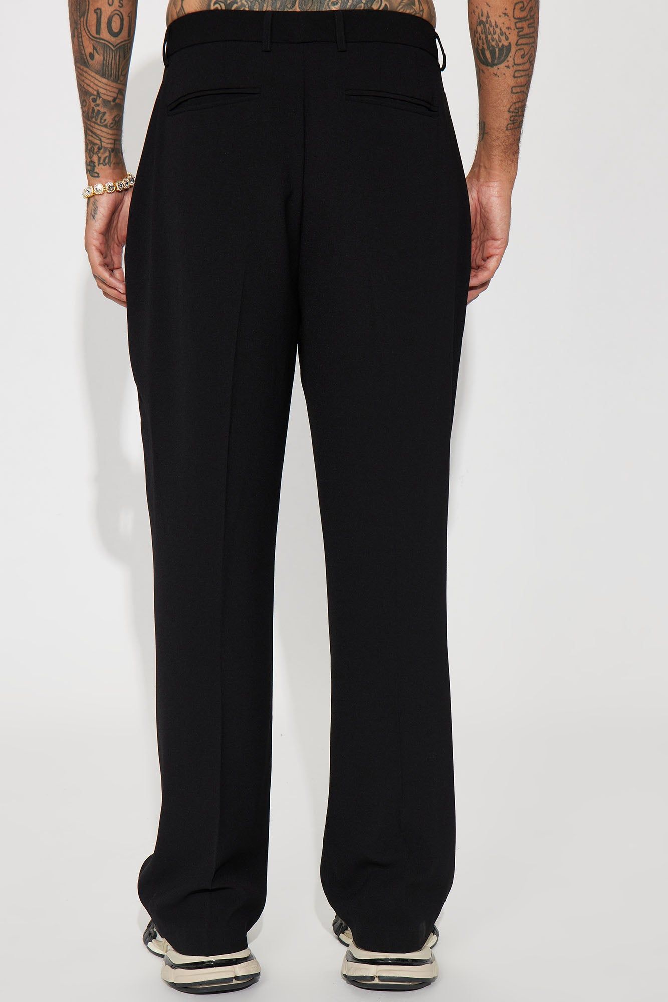 Golden Hour Pleated Loose Trousers - Black sold by Fashion Nova product image thumbnail 5