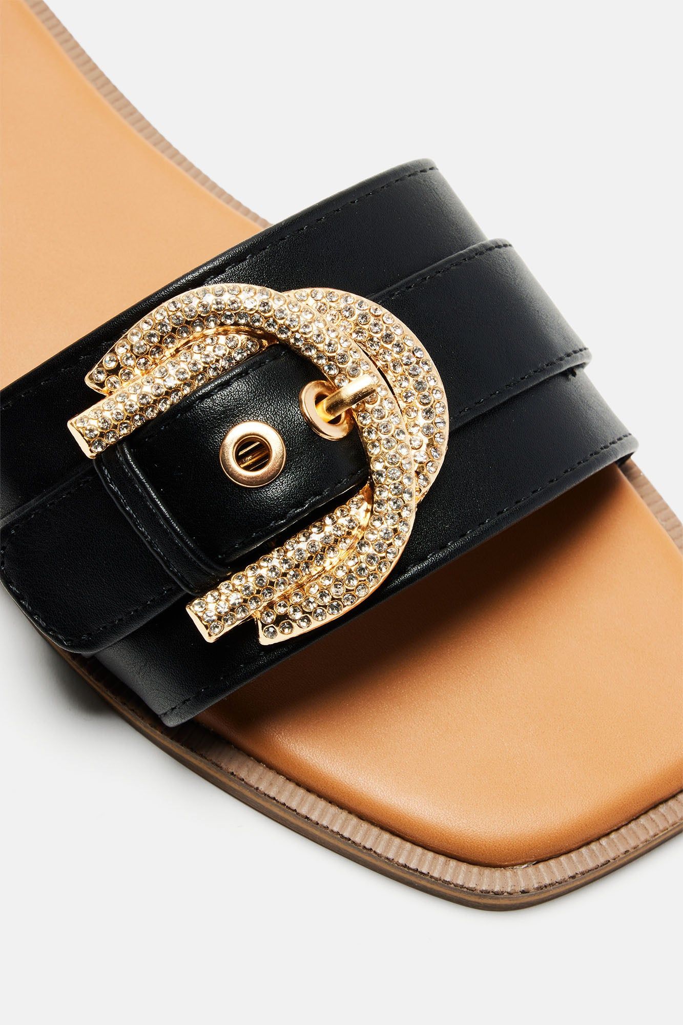 See Nothing Better Flat Sandals - Black sold by Fashion Nova product image thumbnail 5