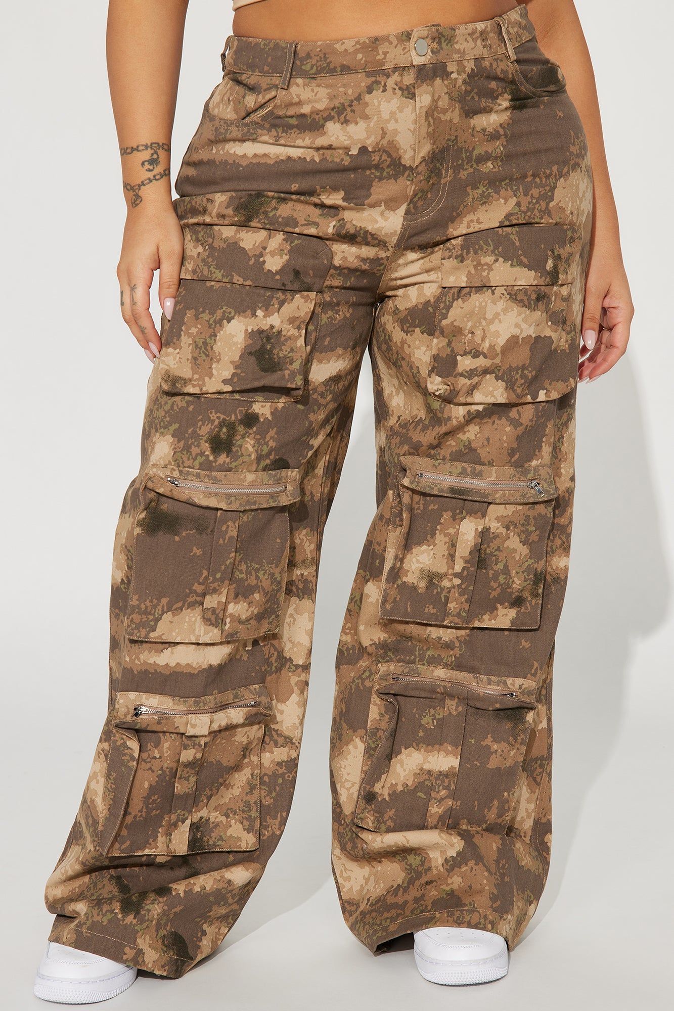 Gia Camo Cargo Pant - Khaki/combo sold by Fashion Nova product image thumbnail 5
