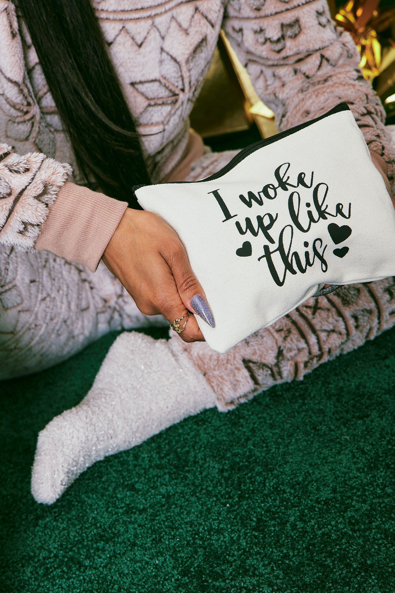 Snow Day 4 Piece PJ Jogger Set - Brown/combo sold by Fashion Nova product image thumbnail 5