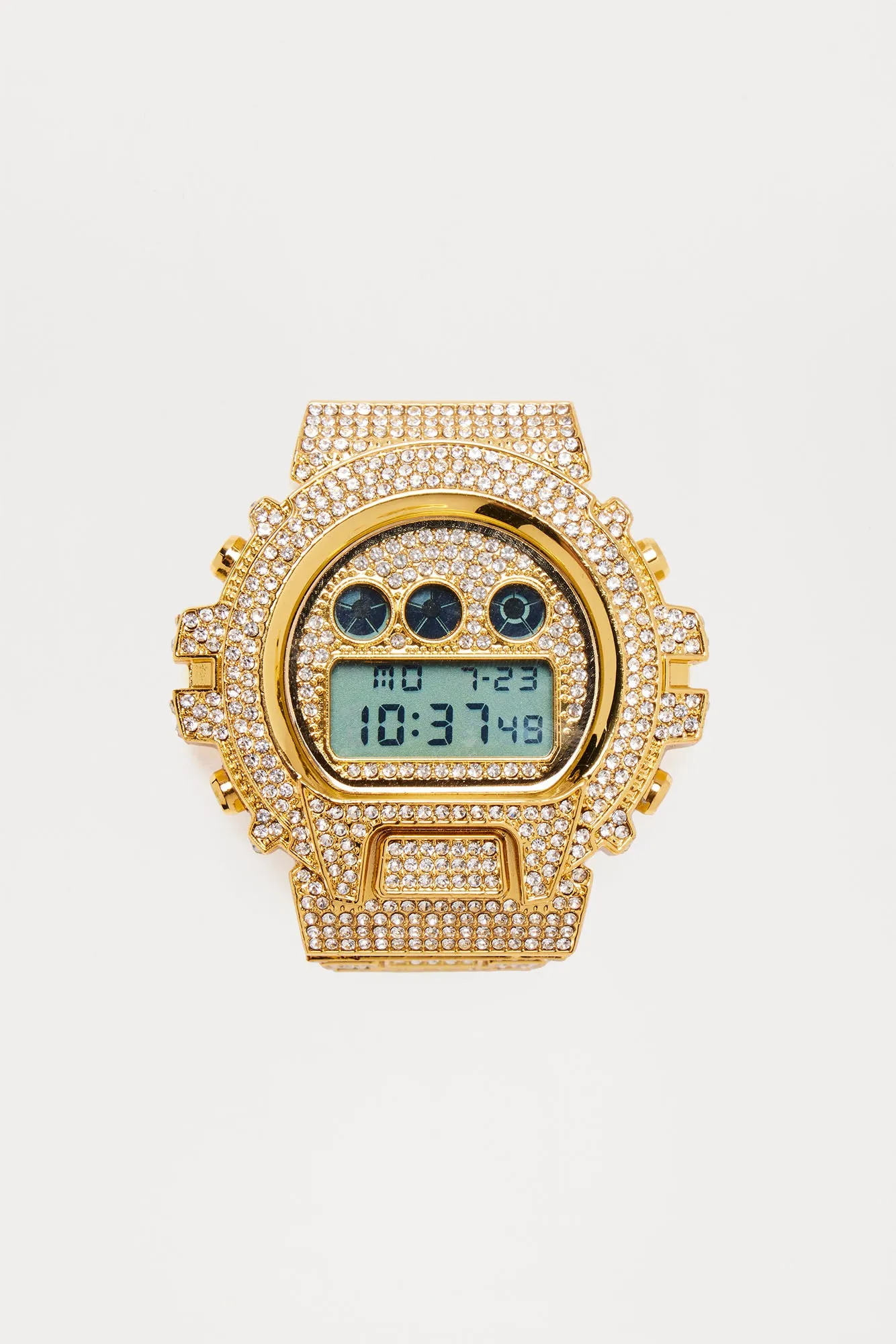 Time Freeze Iced Out Watch - Gold sold by Fashion Nova product image thumbnail 3