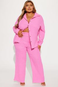 Gigi Gauze Pant Set - Pink sold by Fashion Nova