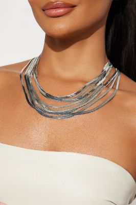 Amelia Layered Necklace - Silver sold by Fashion Nova