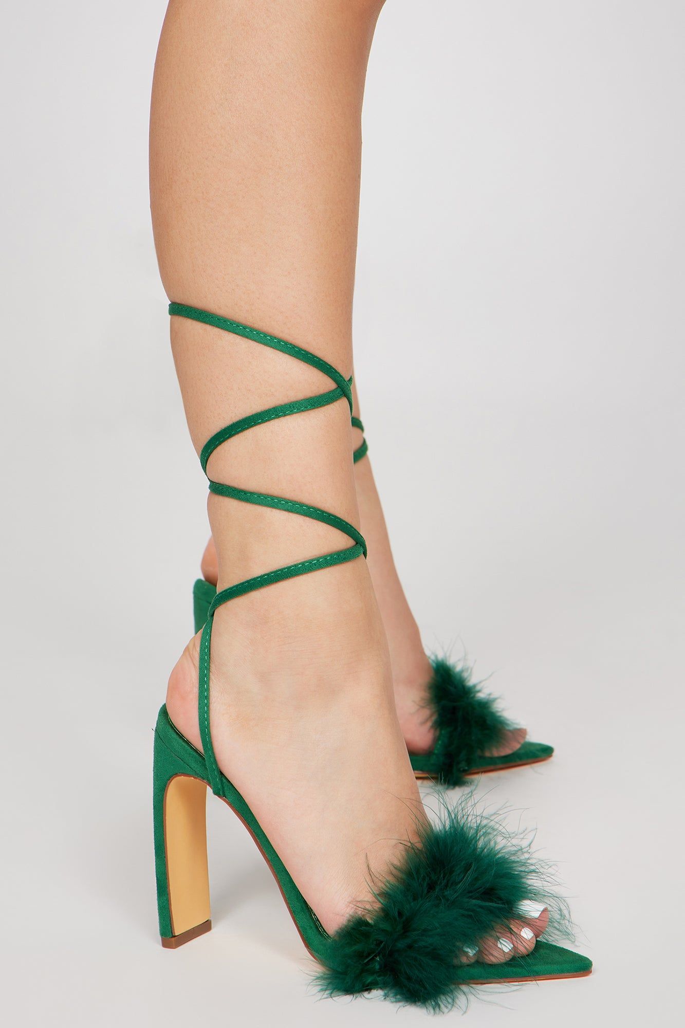 Set The Bar Wrap Up Heels - Green sold by Fashion Nova product image thumbnail 2