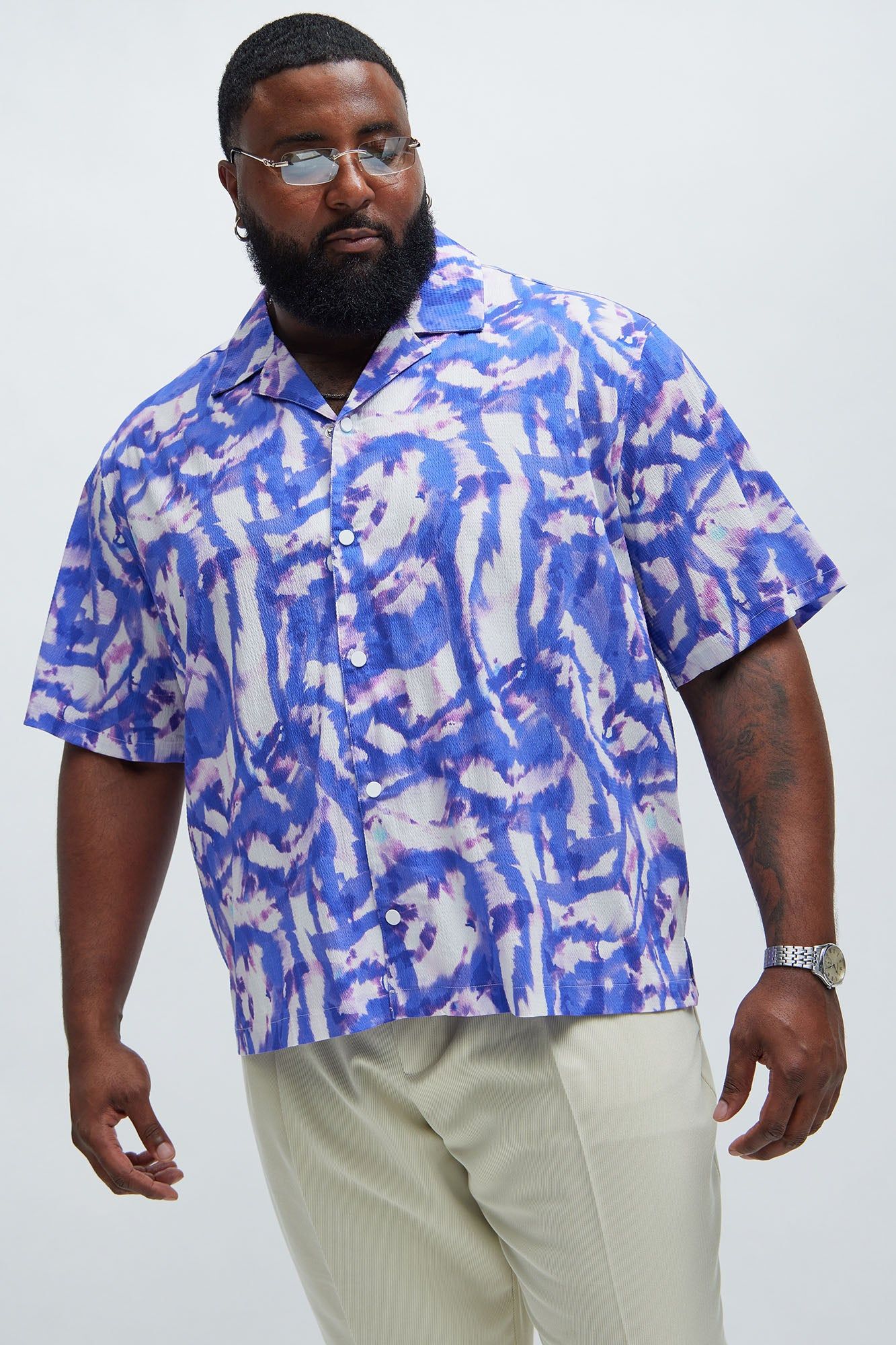 Prizm Shirt - Purple/combo sold by Fashion Nova product image thumbnail 5