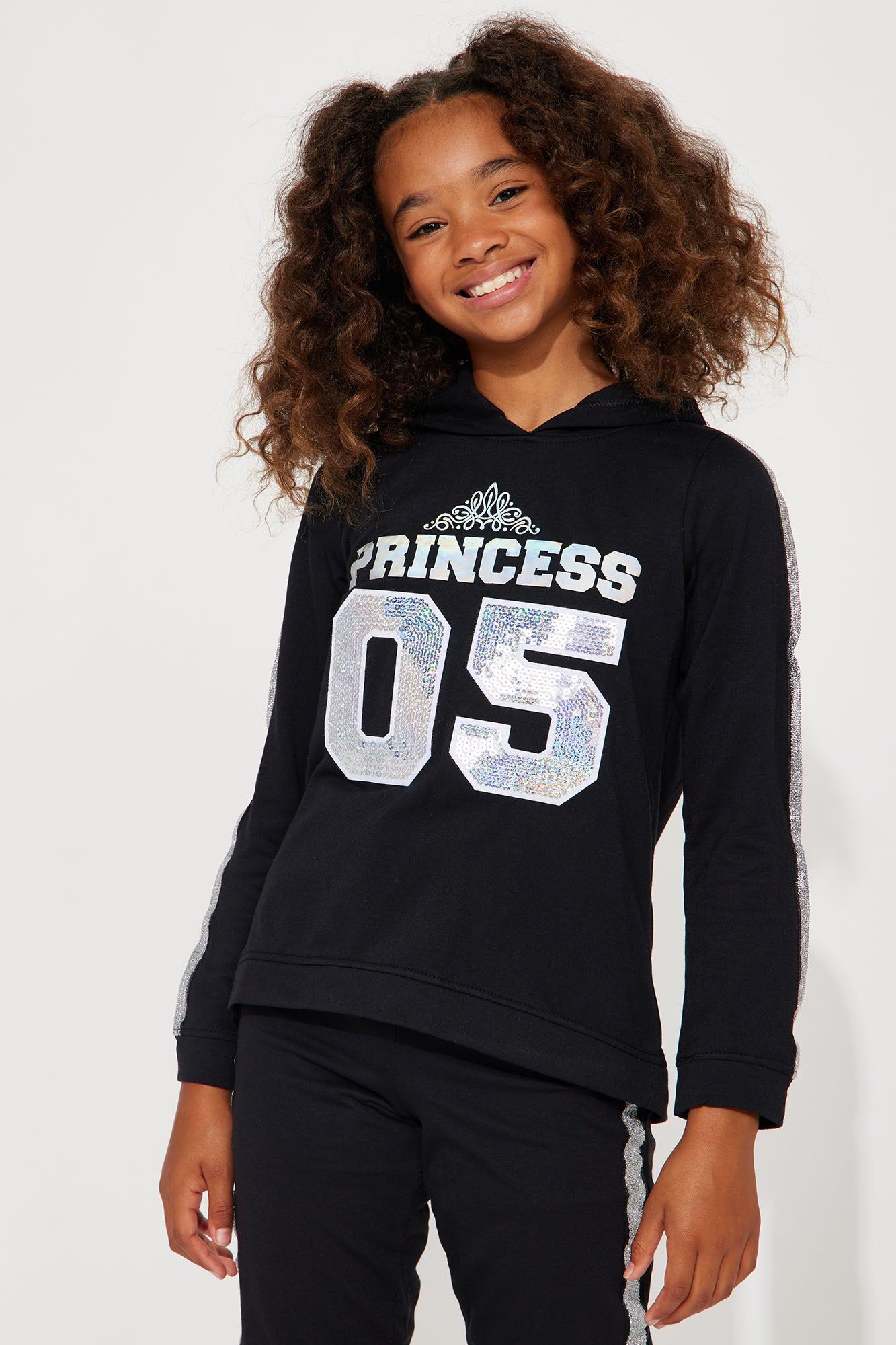 Mini Princess Of Everything 2 Piece Athleisure Jogger Set - Black sold by Fashion Nova product image thumbnail 2