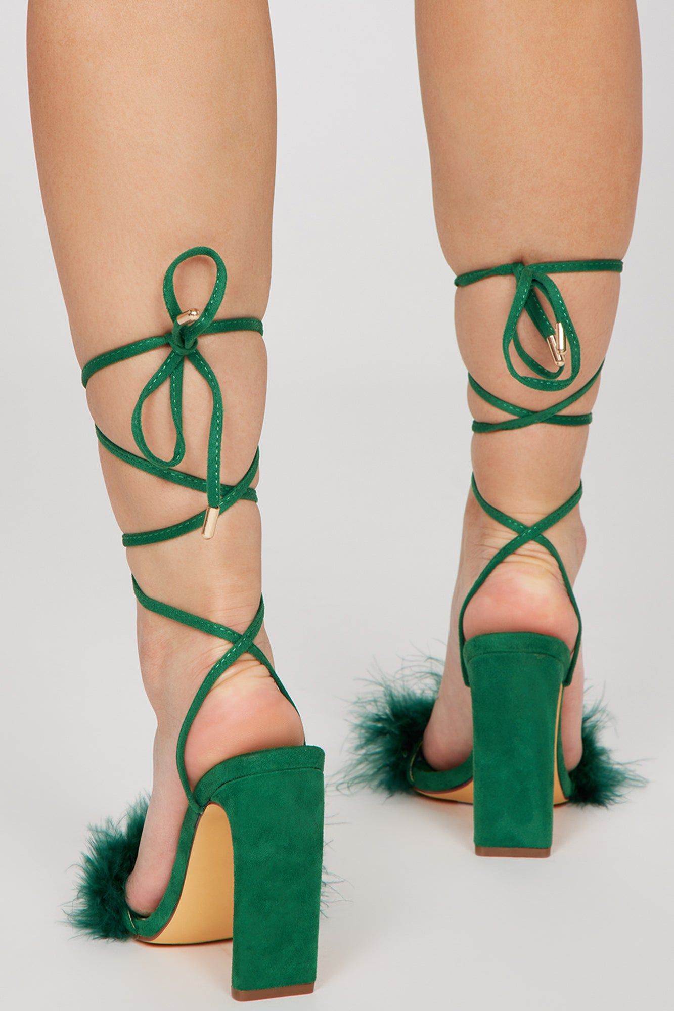 Set The Bar Wrap Up Heels - Green sold by Fashion Nova product image thumbnail 4