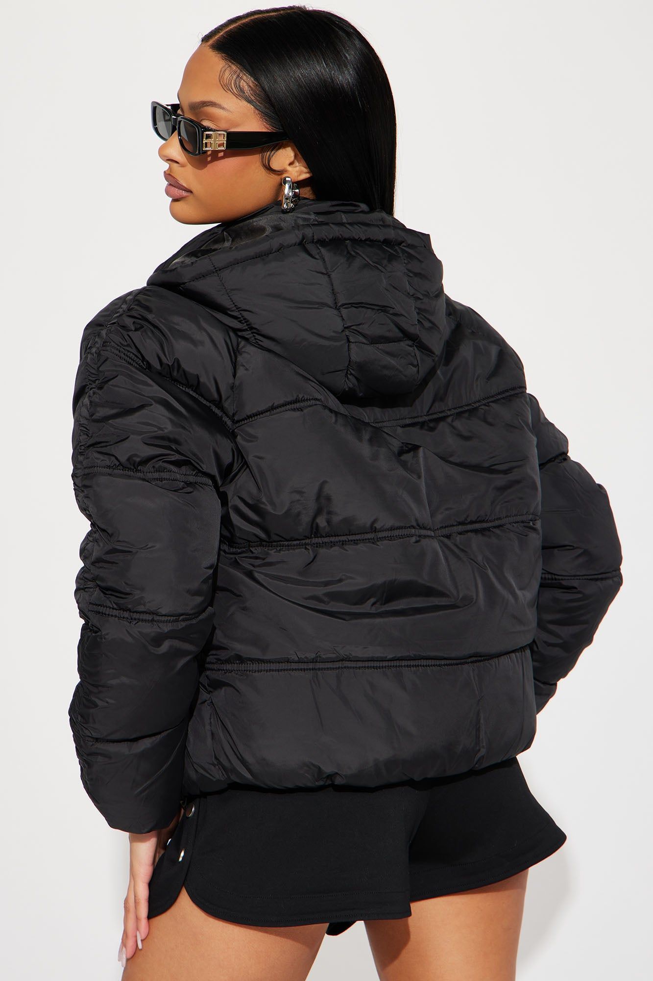 Snuggle Next To Me Puffer Jacket - Black sold by Fashion Nova product image thumbnail 3