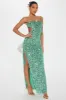 Arabella Cut Out Sequin Gown - Mint sold by Fashion Nova