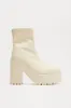 Baylor Platform Booties - Cream sold by Fashion Nova