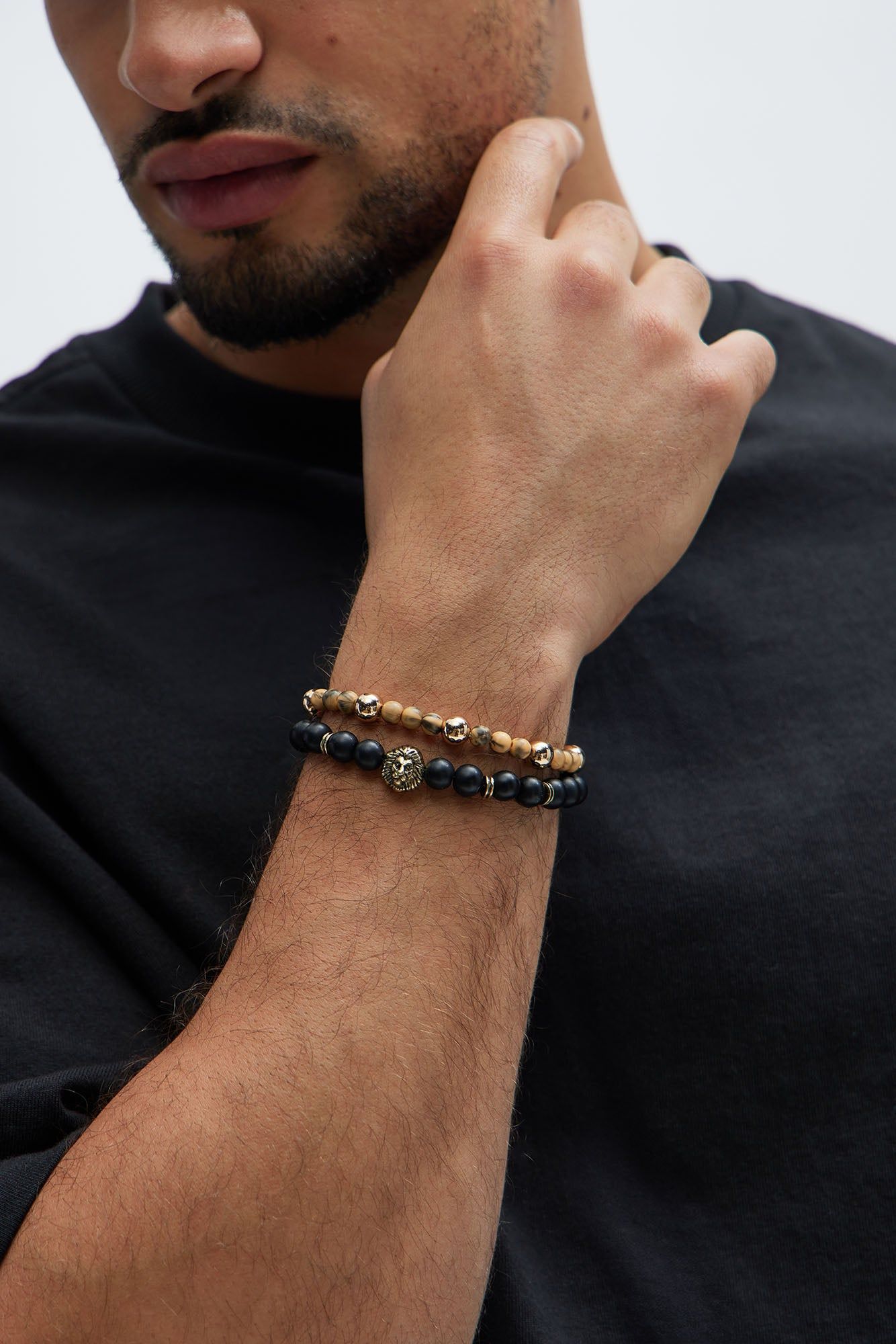 Tunnel Vision Bracelet Set - Gold/Black sold by Fashion Nova product image thumbnail 2