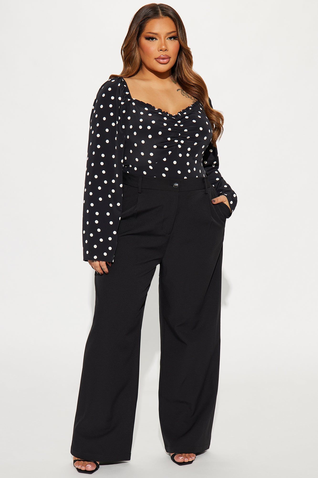 Take Me Away Blouse Top - Black/White sold by Fashion Nova product image thumbnail 5