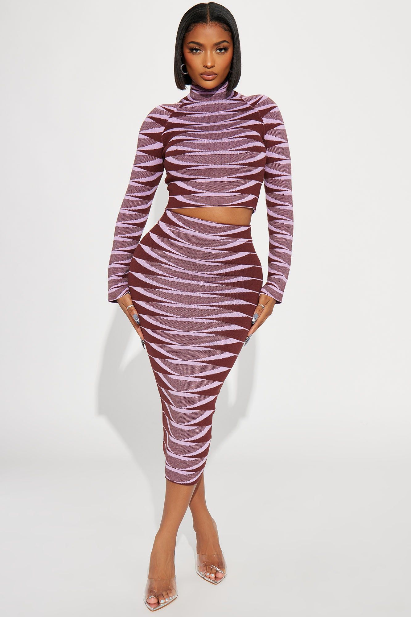 Easy On The Eyes Skirt Set - Lilac sold by Fashion Nova