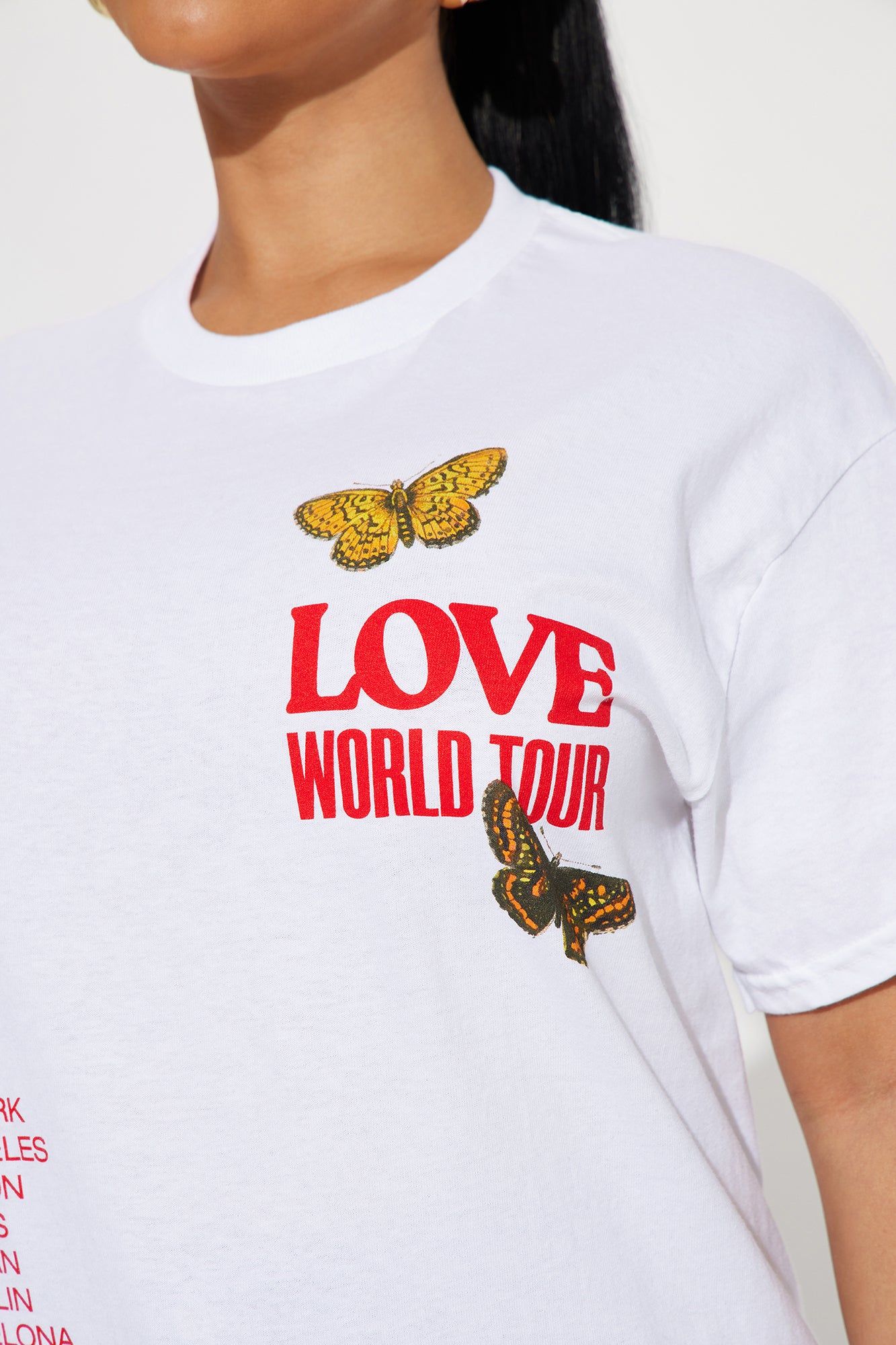 Love World Tour Graphic Tshirt - White sold by Fashion Nova product image thumbnail 3
