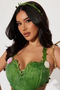 Cute Woodland Pixie 3 Piece Costume Set - Green/combo sold by Fashion Nova