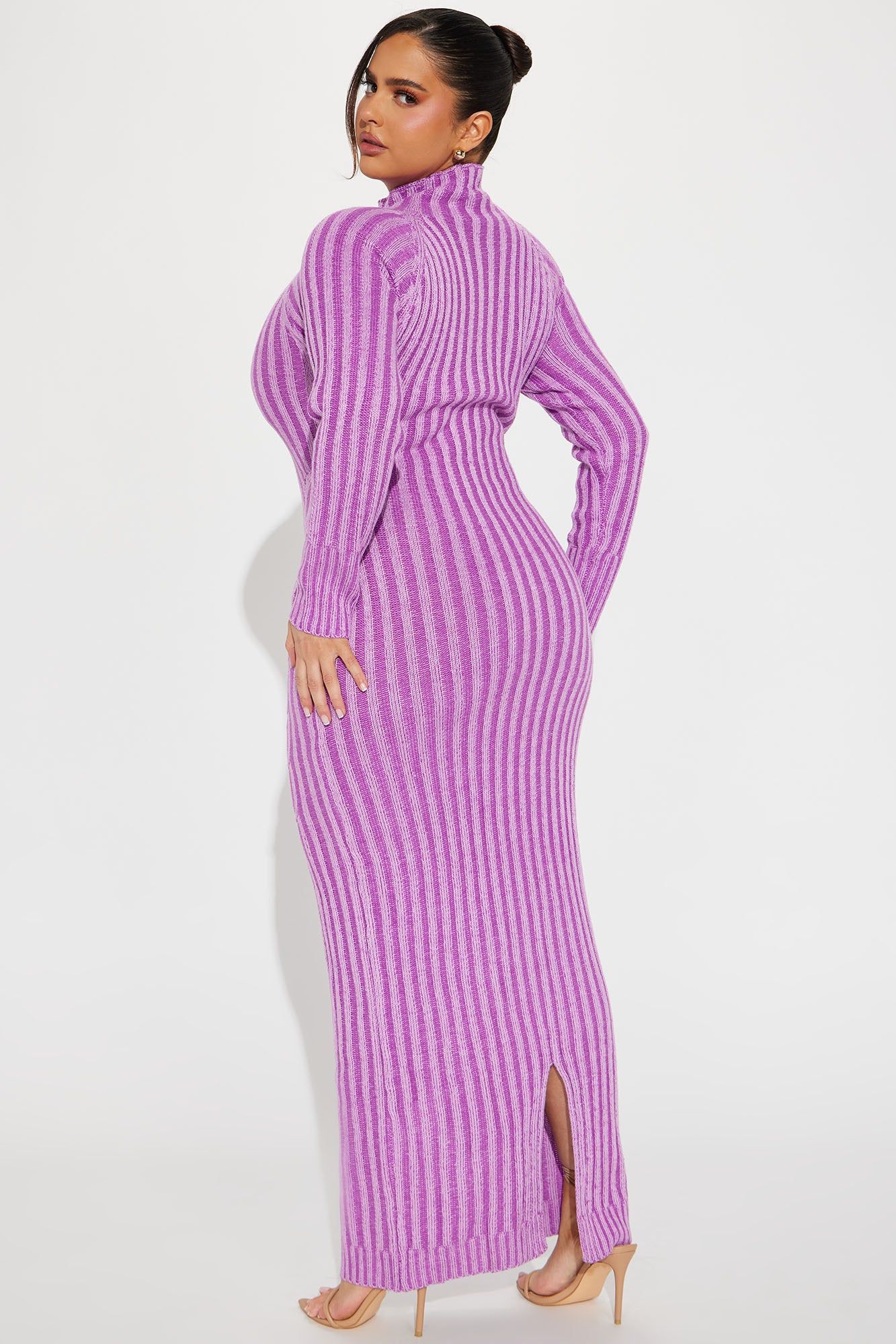 Macie Sweater Maxi Dress - Purple sold by Fashion Nova product image thumbnail 6