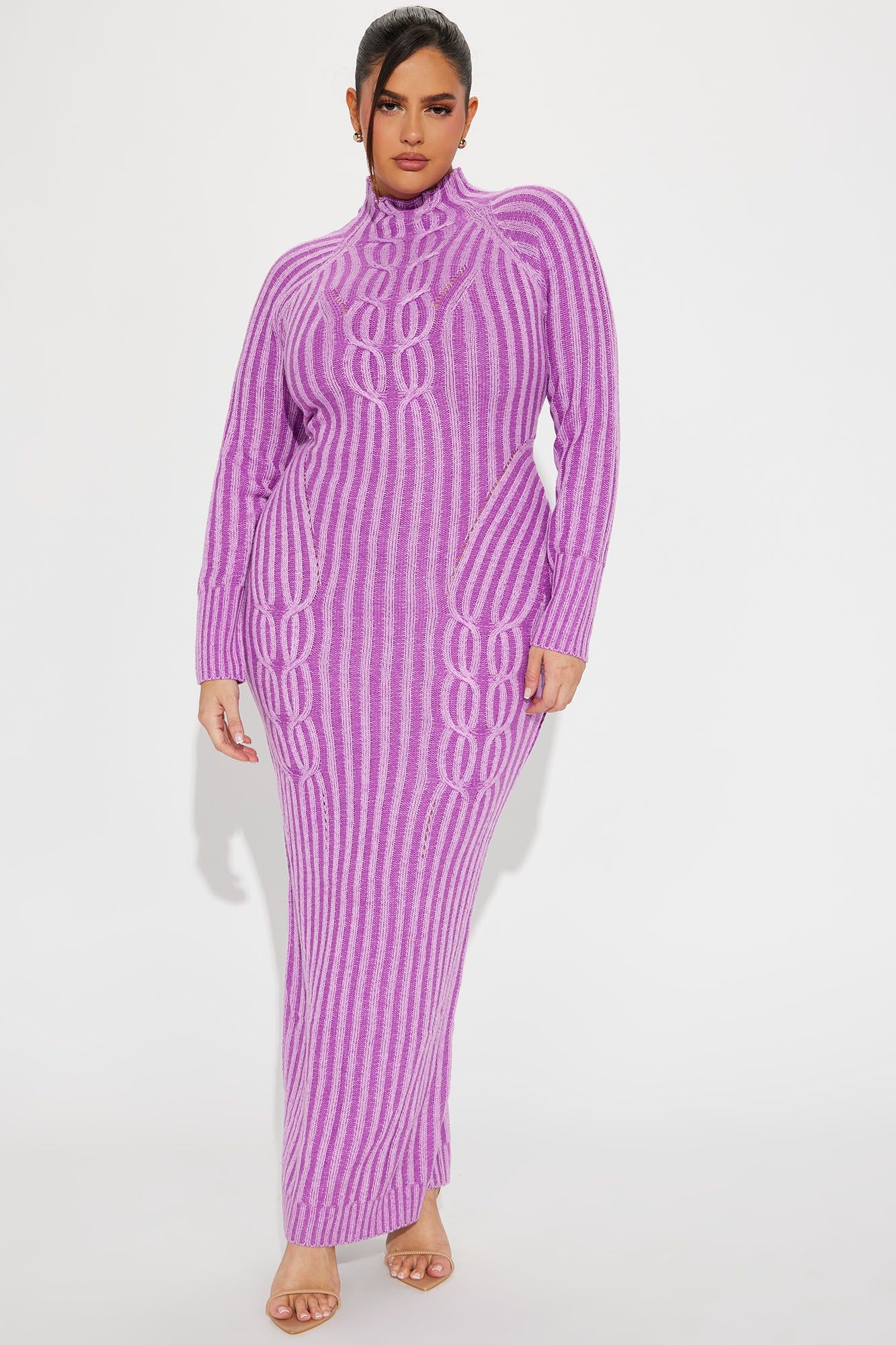 Macie Sweater Maxi Dress - Purple sold by Fashion Nova product image thumbnail 4