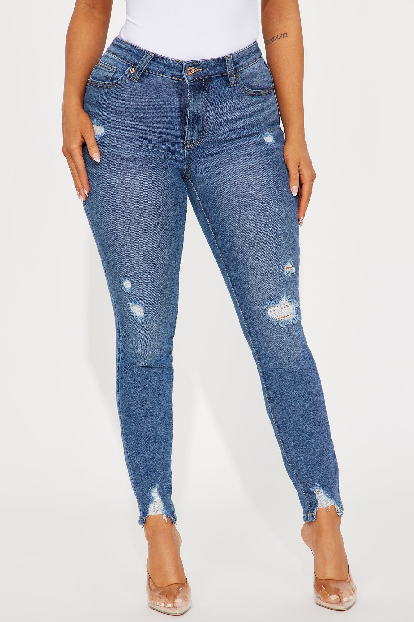 Marleen Mid Rise Stretch Skinny Jeans - Dark Wash sold by Fashion Nova product image thumbnail 2