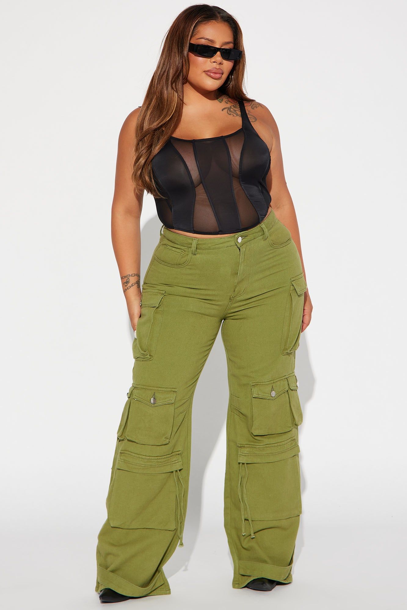 Karma Comes Around Mesh Corset - Black sold by Fashion Nova product image thumbnail 5