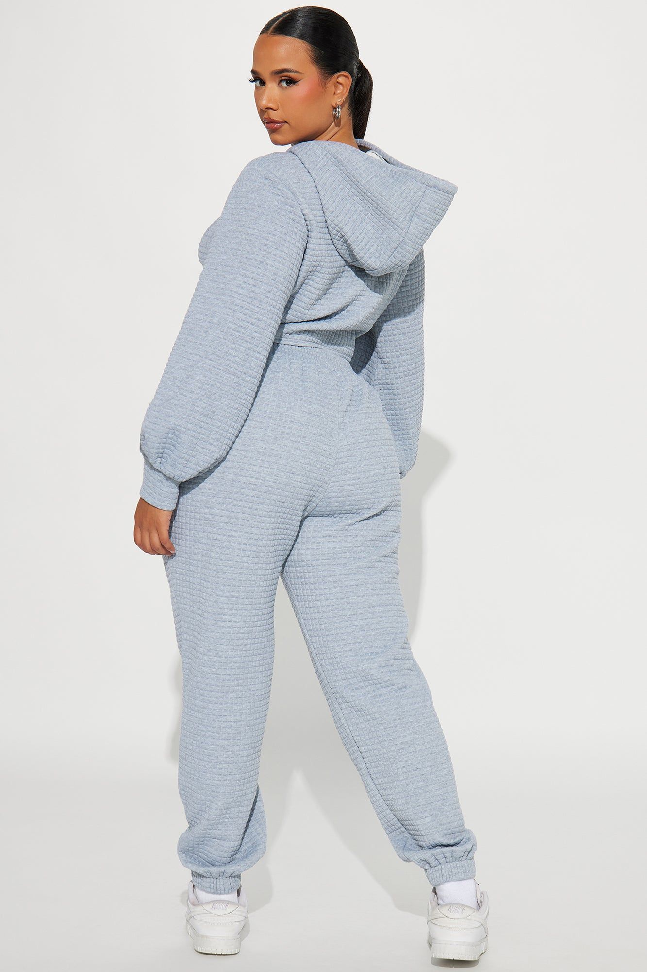 Amalia Textured Jogger Set - Heather Grey sold by Fashion Nova product image thumbnail 6