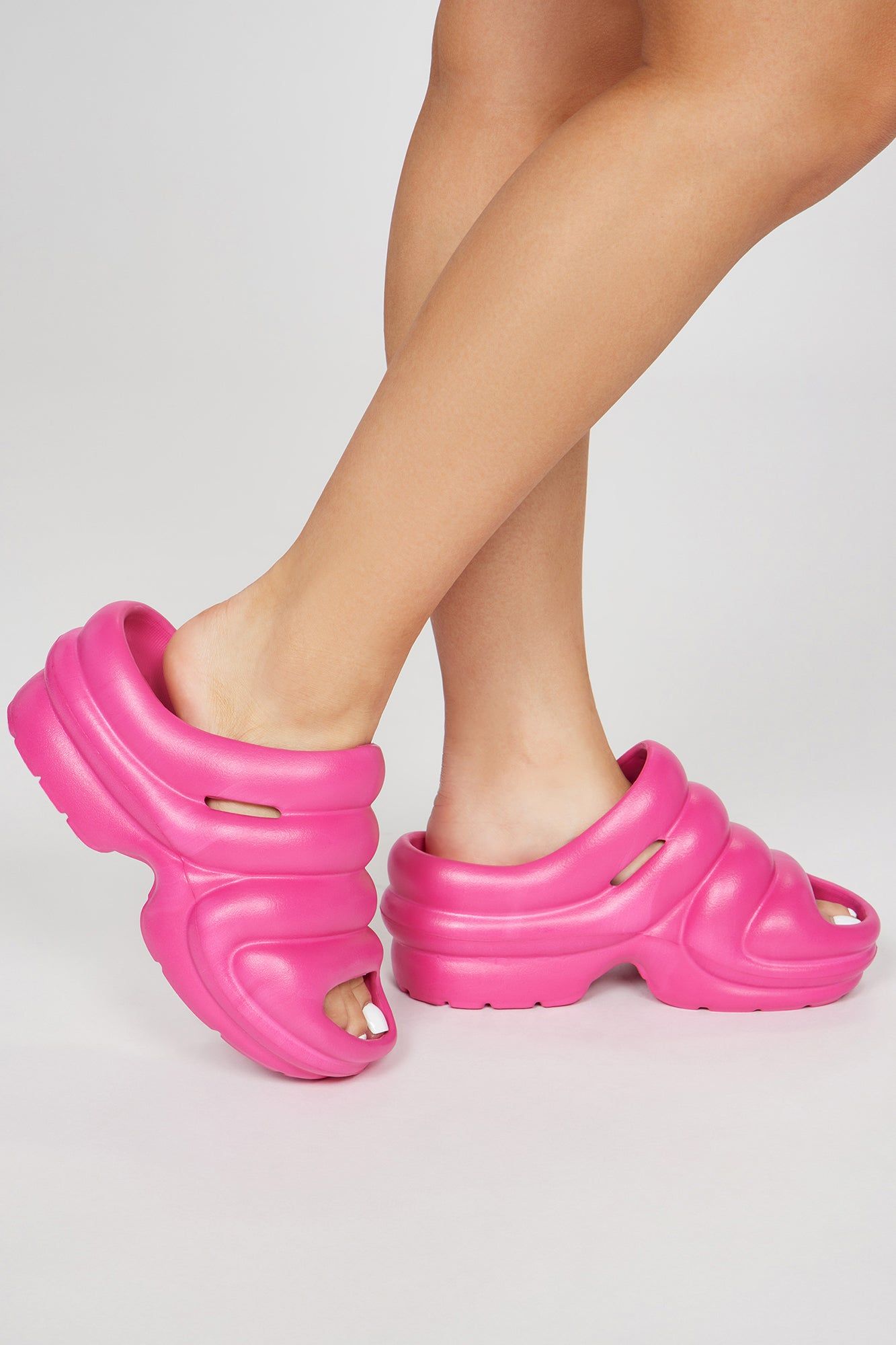 Leaving It Be Casual Slides - Pink sold by Fashion Nova product image thumbnail 3