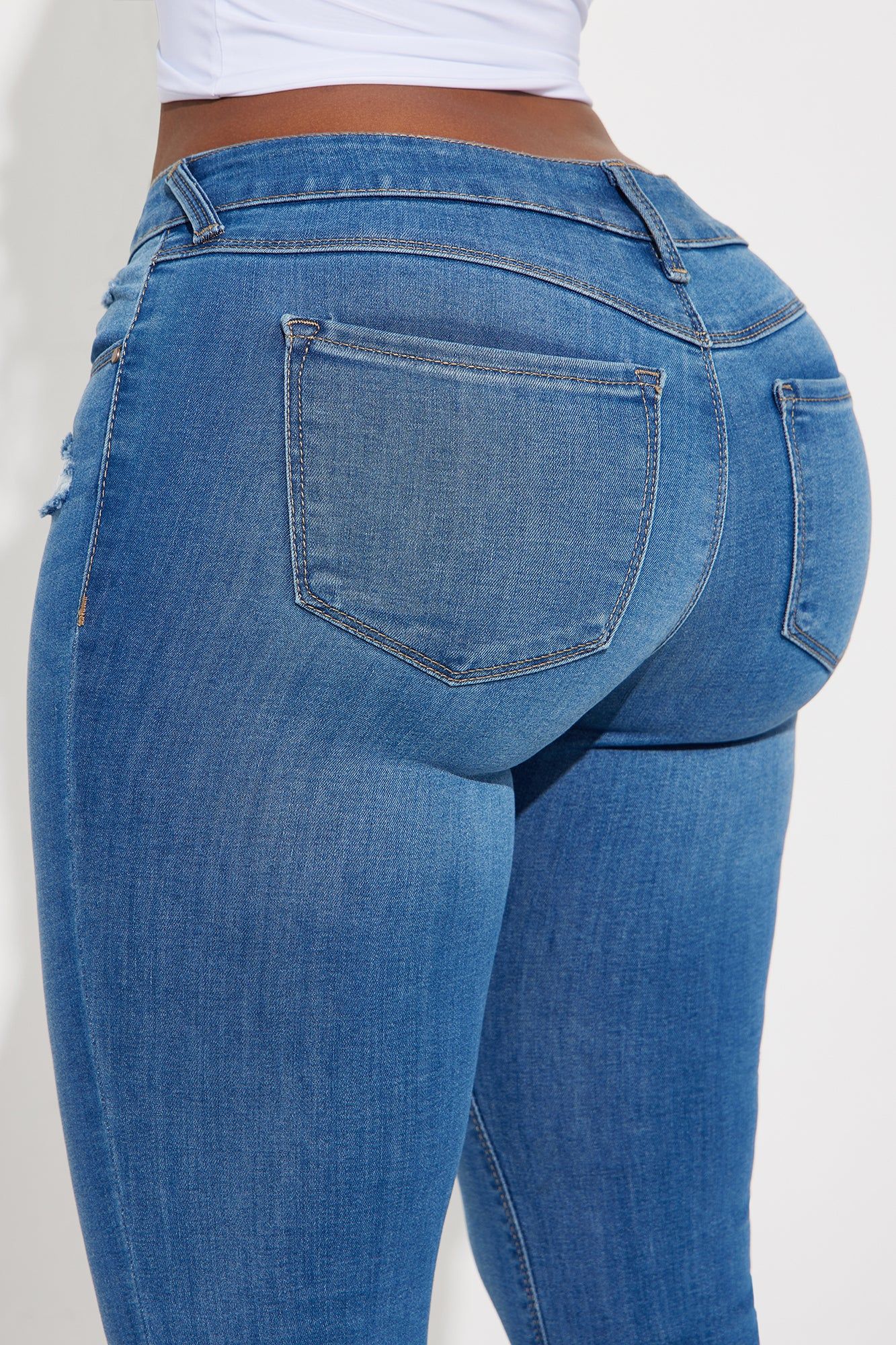 In The Headlines Stretch Flare Jeans - Dark Wash sold by Fashion Nova product image thumbnail 4