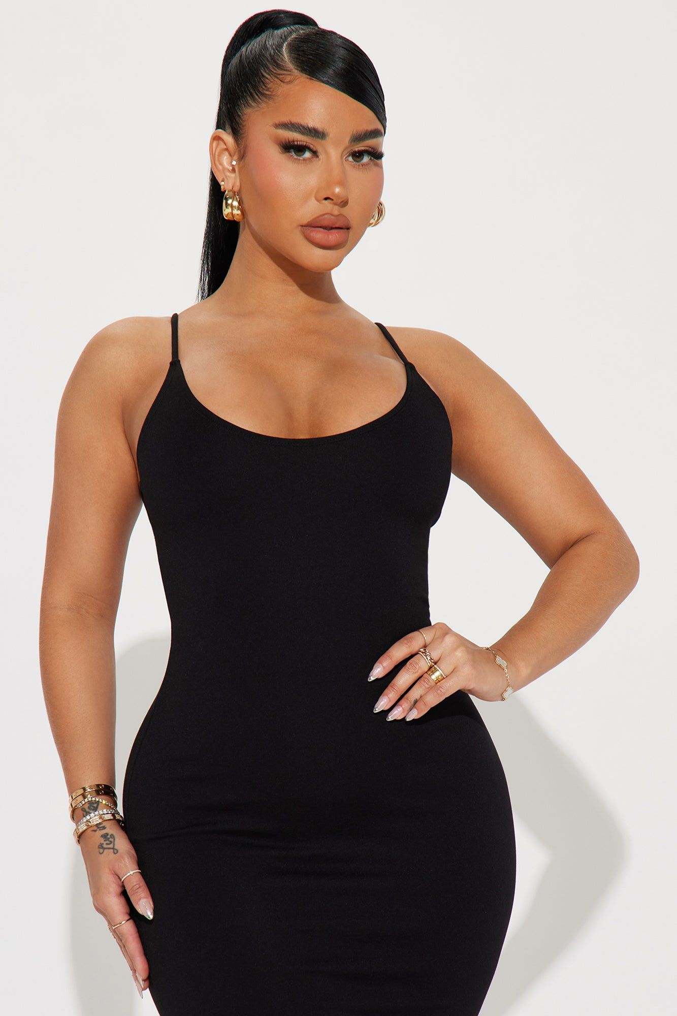 My Main Chic Midi Dress - Black sold by Fashion Nova product image thumbnail 2