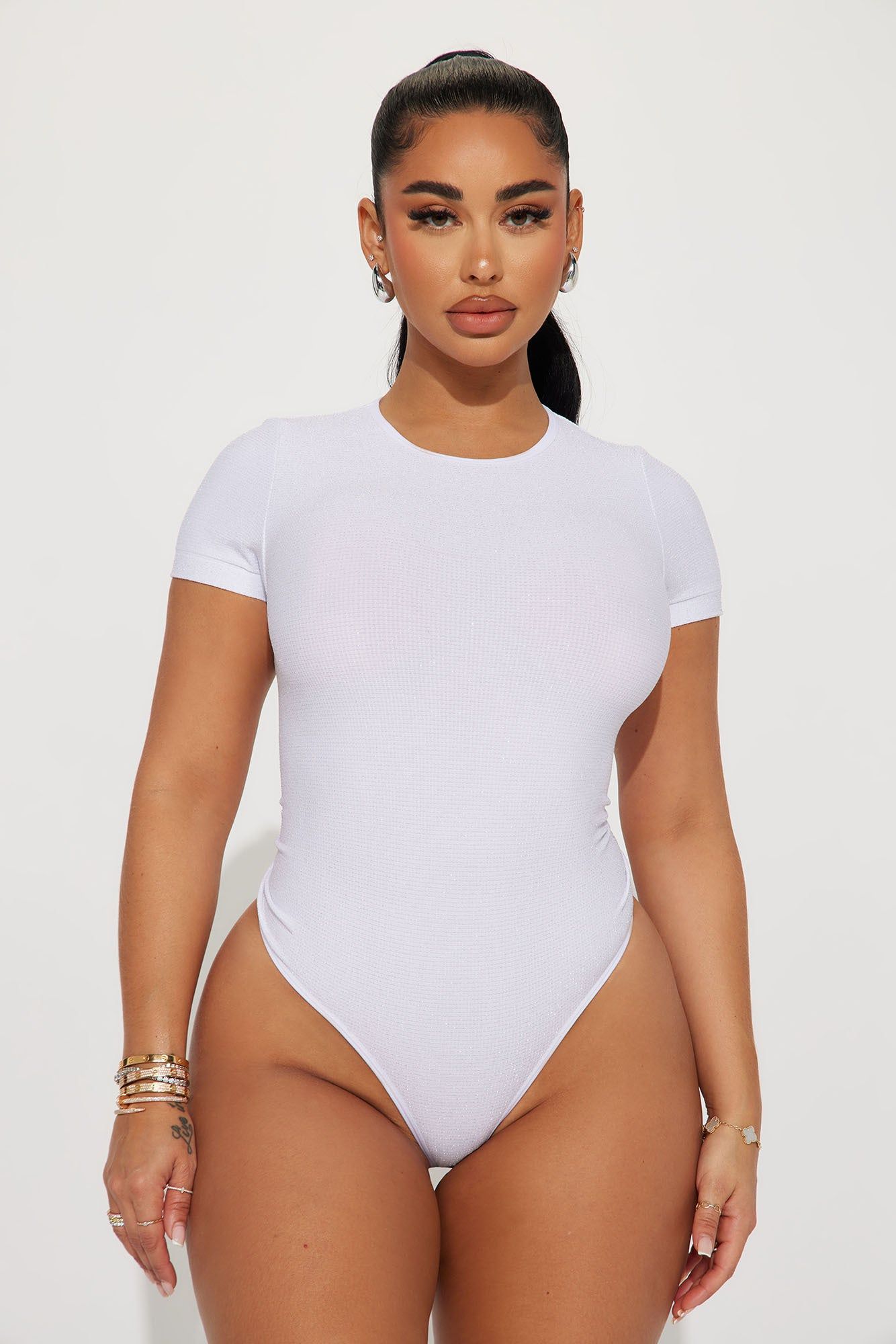 Alexis Seamless Bodysuit - White sold by Fashion Nova