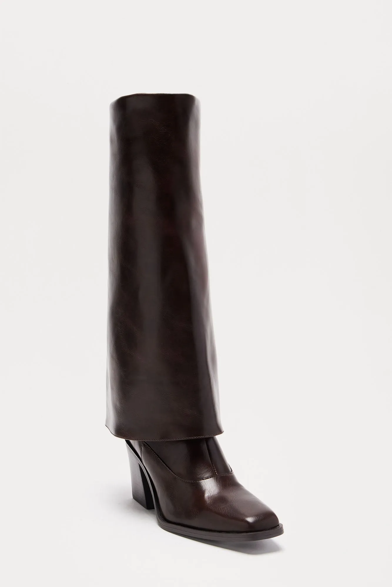 Breaking Through Knee High Boots - Chocolate sold by Fashion Nova product image thumbnail 3