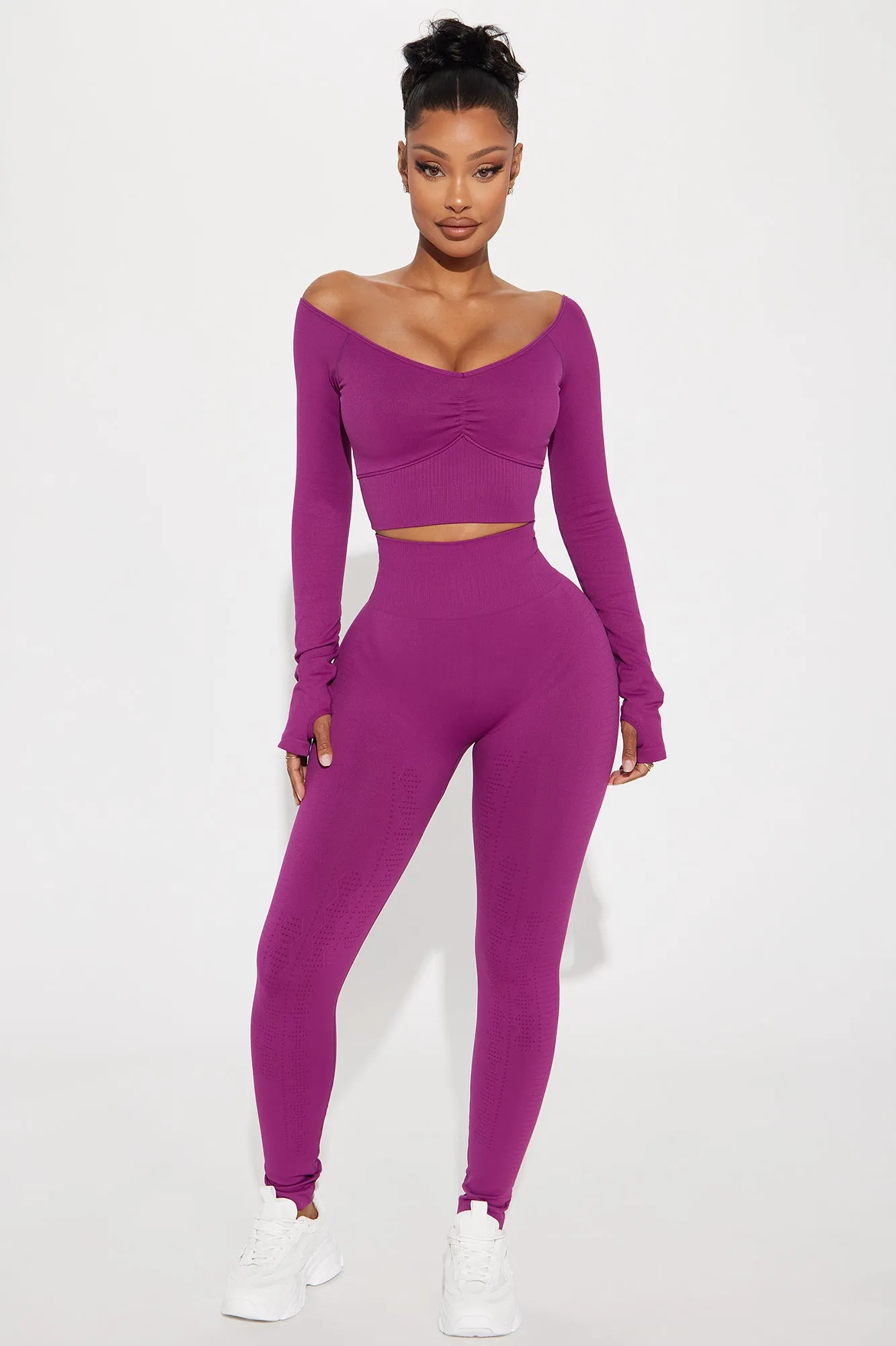 Active Lifestyle Active Top - Plum sold by Fashion Nova product image thumbnail 2