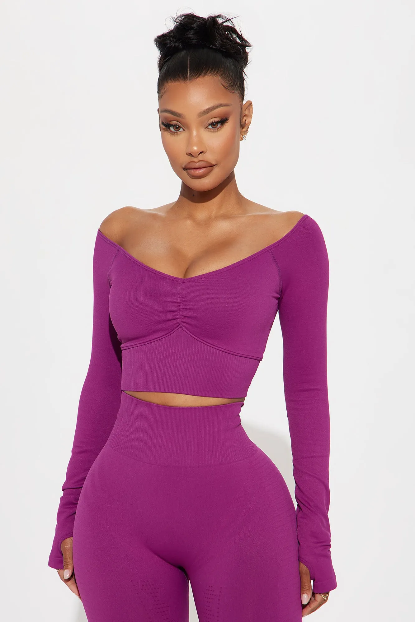 Active Lifestyle Active Top - Plum sold by Fashion Nova
