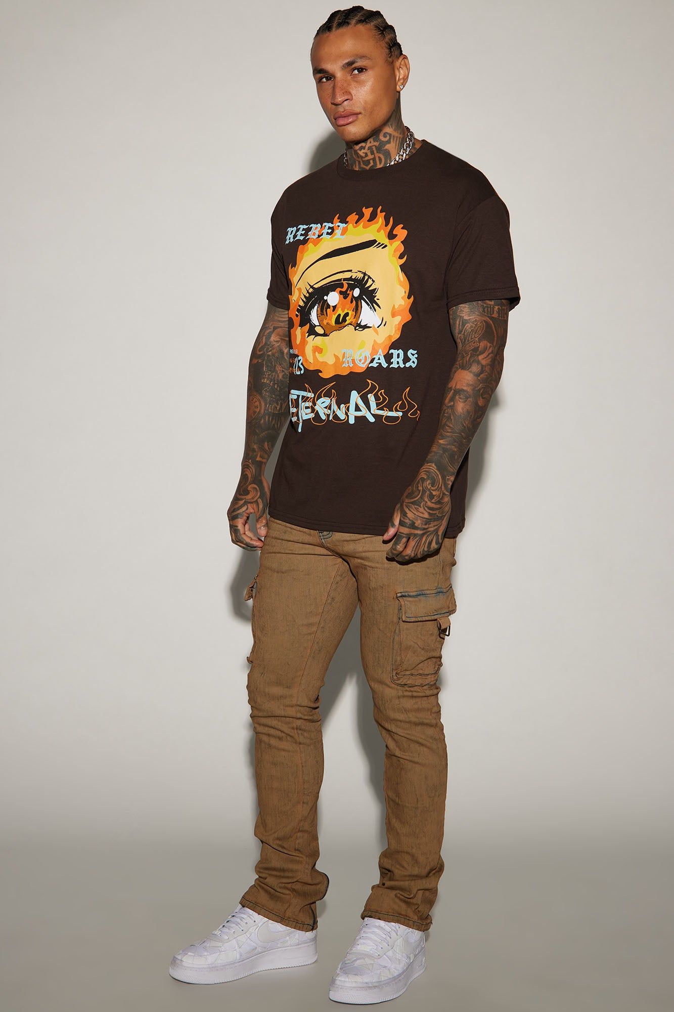 Eternal Flame Short Sleeve Tee - Chocolate sold by Fashion Nova product image thumbnail 2