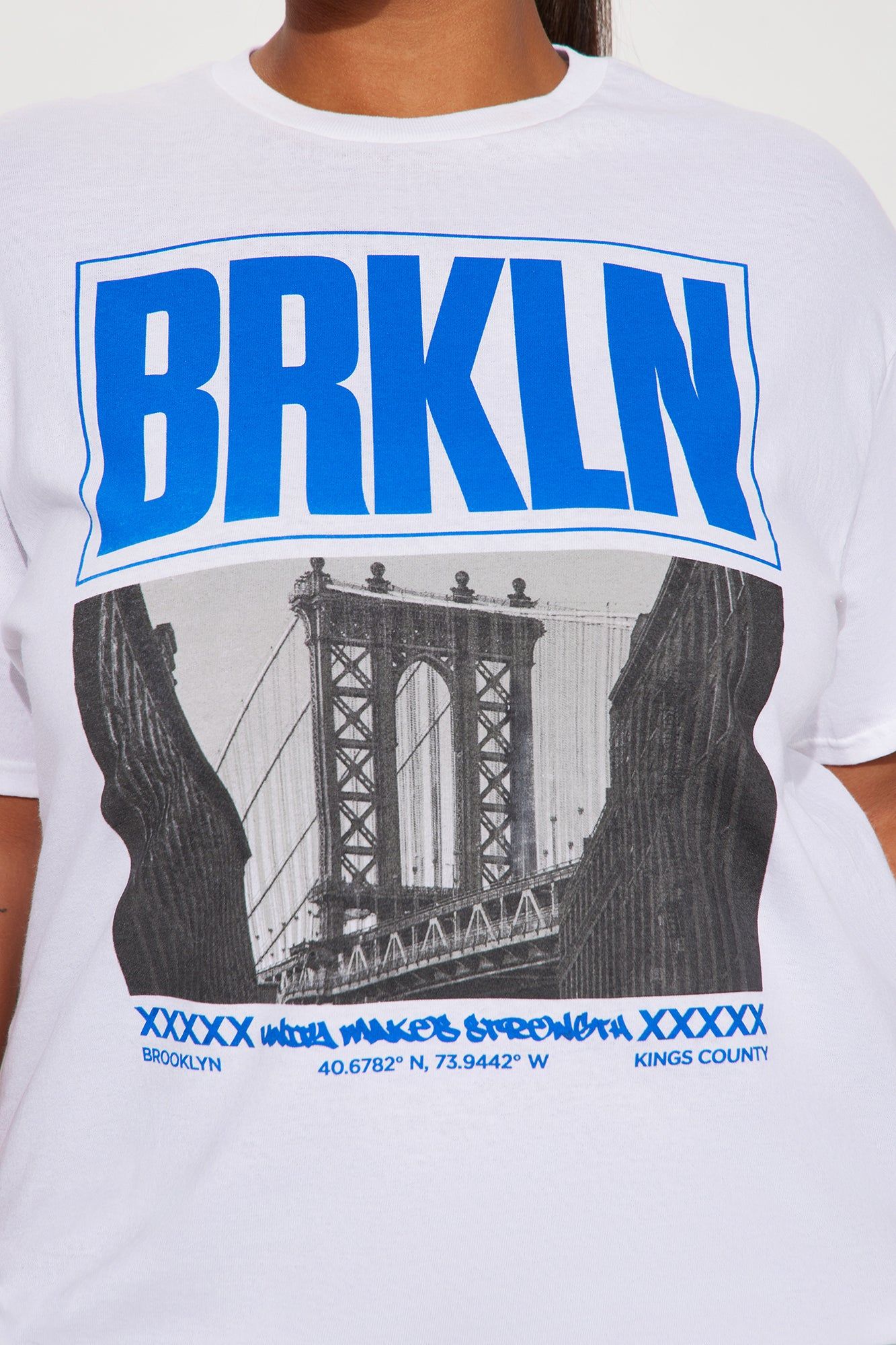 Brooklyn Baby Short Sleeve Tshirt - White sold by Fashion Nova product image thumbnail 3