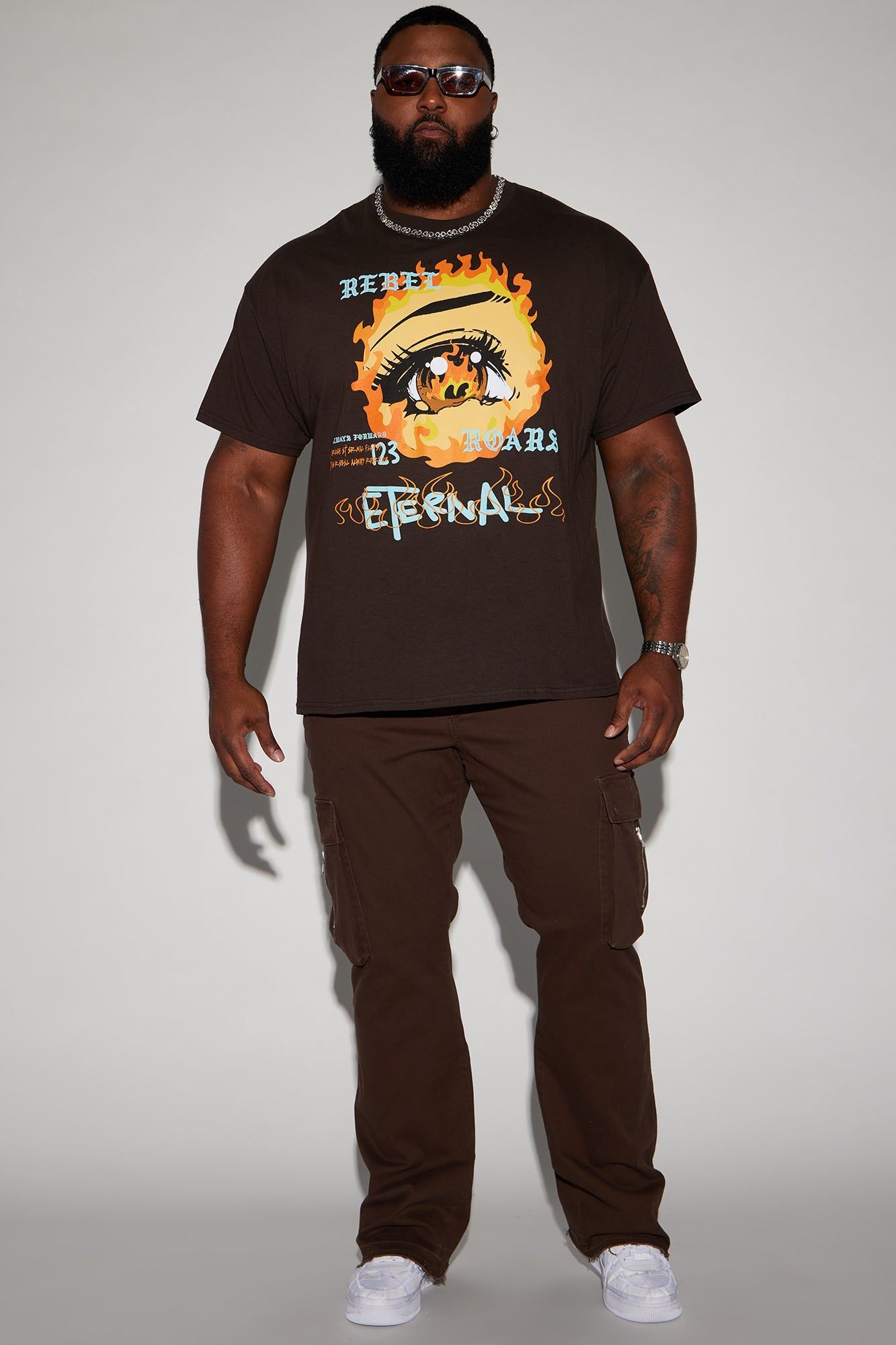 Eternal Flame Short Sleeve Tee - Chocolate sold by Fashion Nova product image thumbnail 5