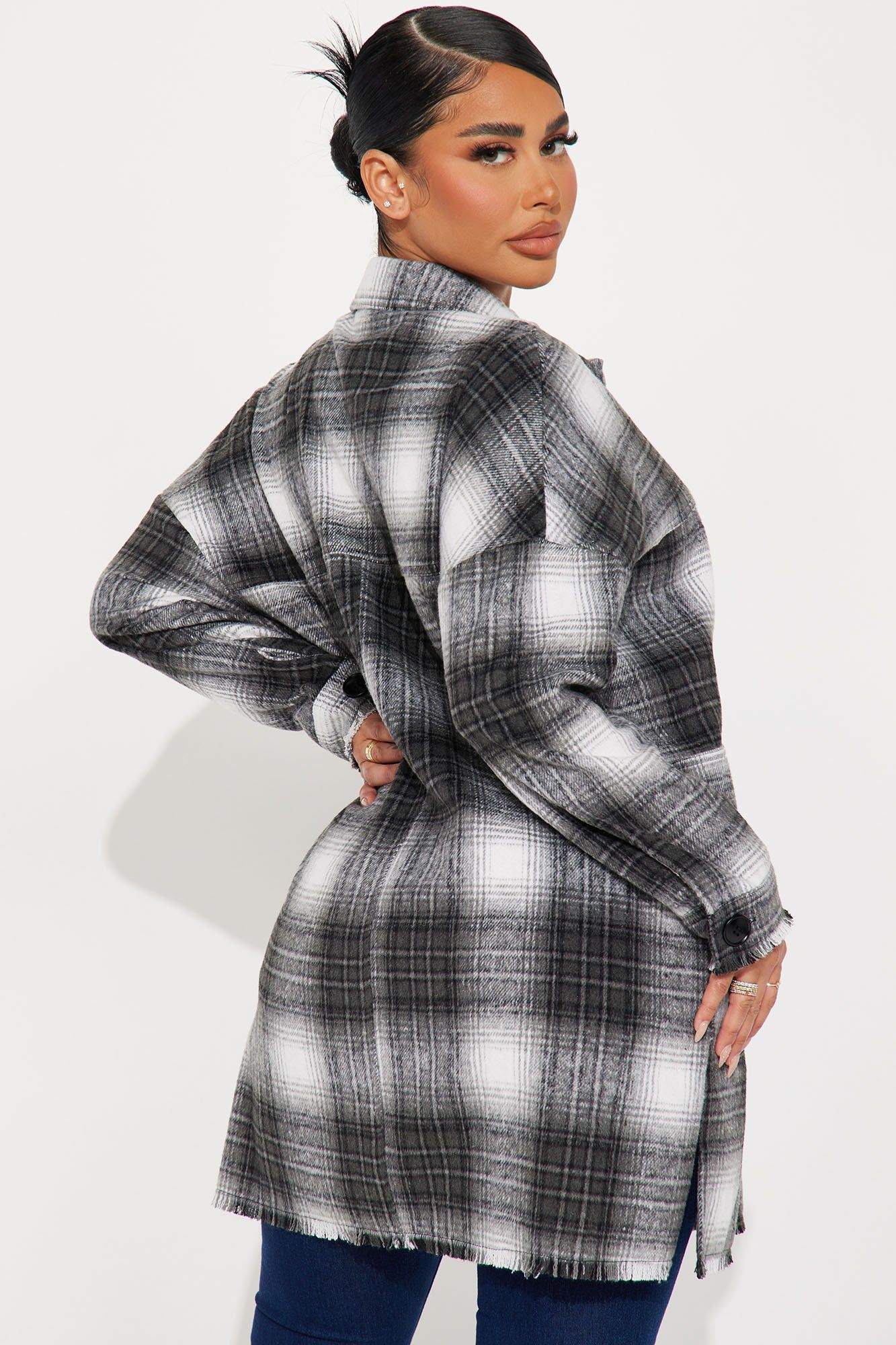 Hailey Shacket - Black sold by Fashion Nova product image thumbnail 3