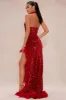 Alani Sequin Gown - Red sold by Fashion Nova